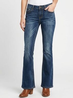 Seven7 Women's Bootcut Jeans - Size 10 - Embellished Pockets